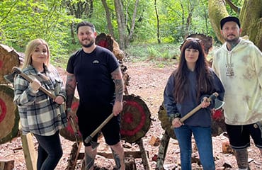 Kids Axe Throwing at Adventure Now Sheffield