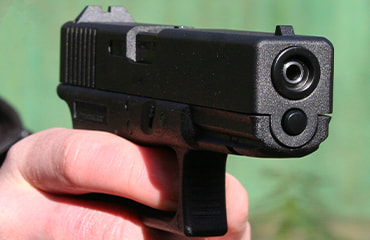 Shooting a Glock 17 gun at Adventure Now Manchester