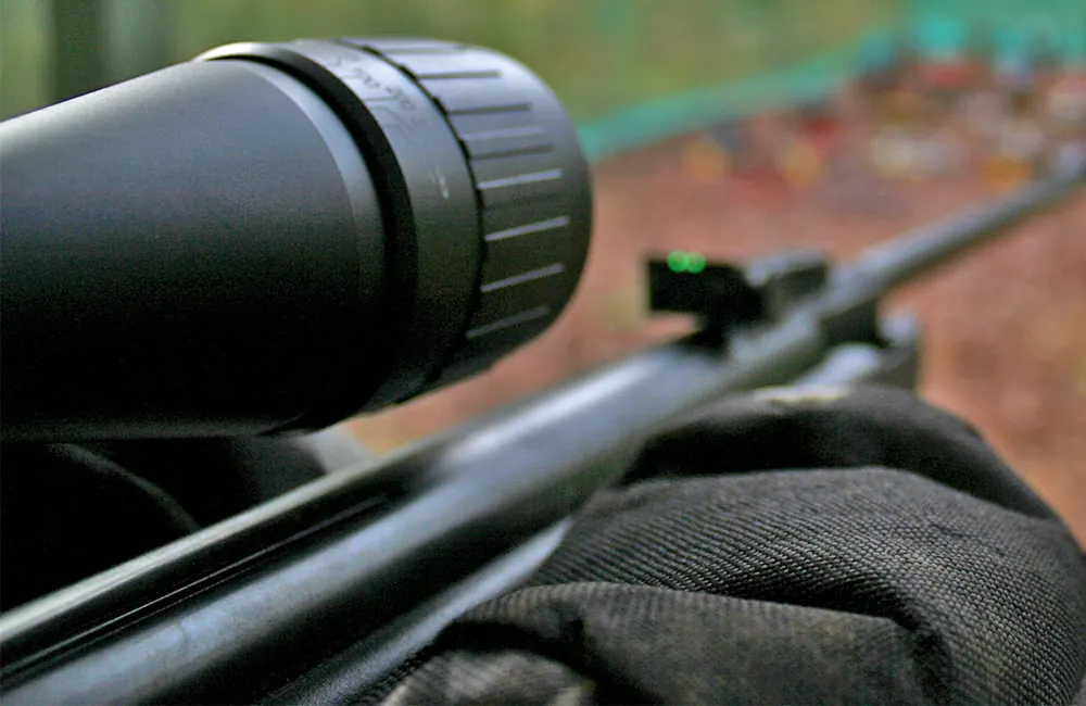 Upgraded telescopic Air Rifle scope with parallax adjustment at Adventure Now Manchester